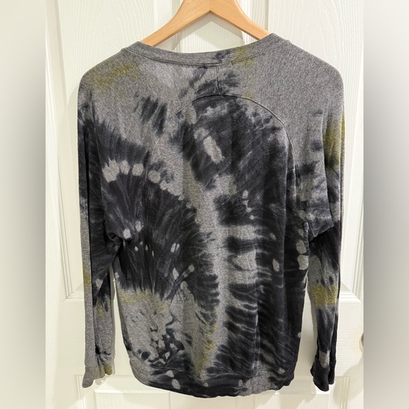 Ella Moss Gray Tie-Dye Women's Top Sequin festival boho hippie - Picture 4 of 4